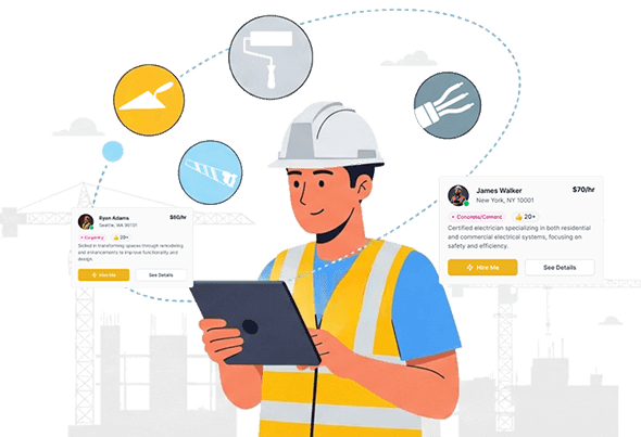 HammerLoop employer platform features — post jobs and manage construction hiring
