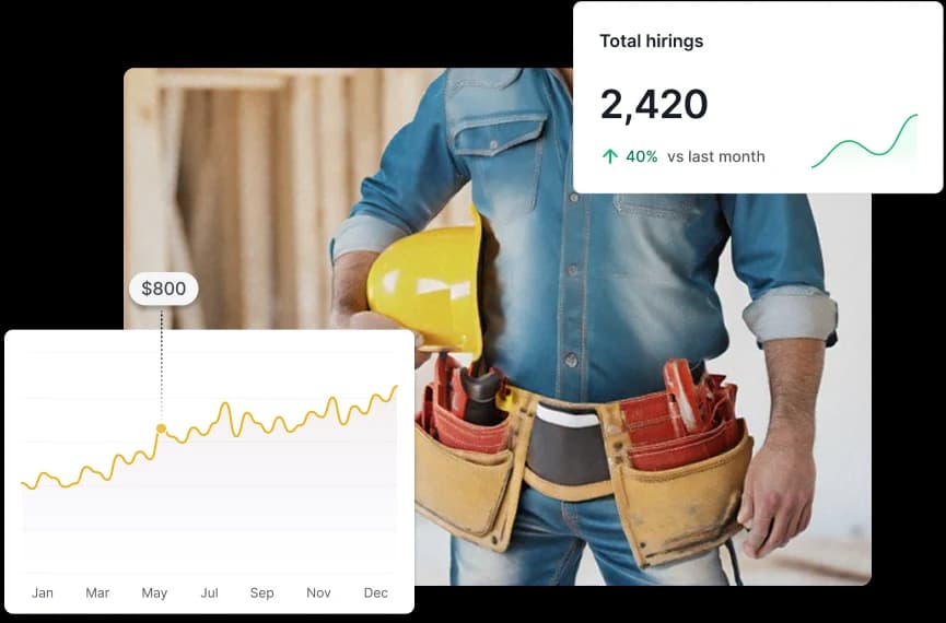 HammerLoop platform analytics and hiring statistics dashboard